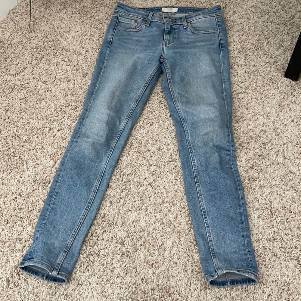 Blue jeans-Levi’s altered 711 skinny